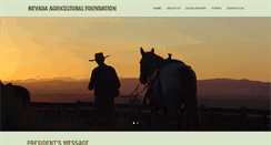 Desktop Screenshot of nevadaagriculturalfoundation.org